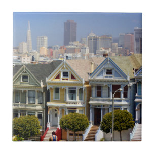San Franciscos berühmte Painted Ladies Fliese