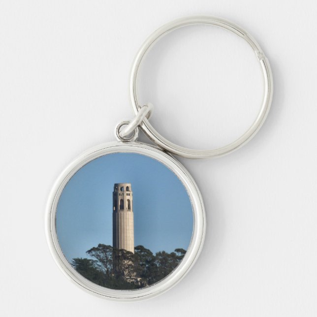 San Franciscos Coit Tower Schlüsselanhänger (Vorne)