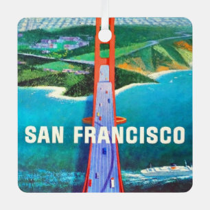 San Franciscos Golden Gate Bridge Ornament Aus Metall