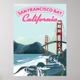 San Fransisco Bay Reiseplakat Poster