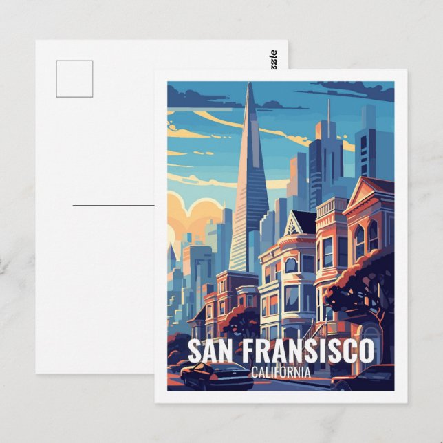 San Fransisco Kalifornien USA Berühmte Sehenswürdi Postkarte (Vorne/Hinten)