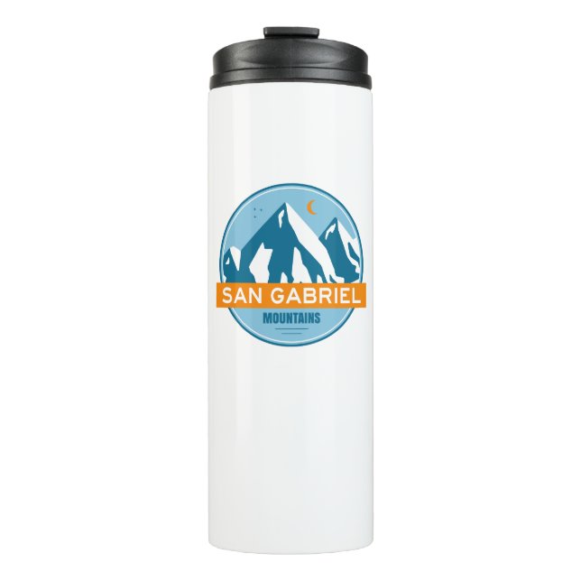 San Gabriel Berg Kalifornien Thermosbecher (Vorderseite)