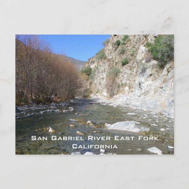San Gabriel River East Fork Postcard! Postkarte (Vorderseite)