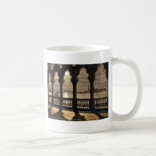San Georgio vom Dogenpalast bei Mondlicht, Venedig Kaffeetasse