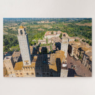 San Gimignano aus der Luft, Toskana