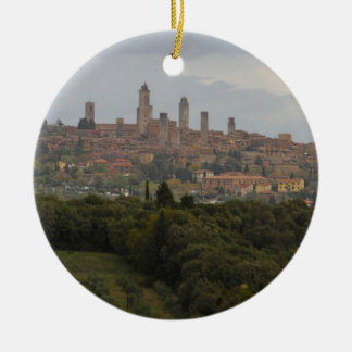 San Gimignano, Italien Keramikornament