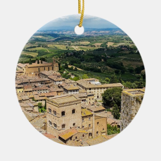 San Gimignano, Italien Keramikornament (Vorne)