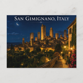 San Gimignano Italien Postkarte