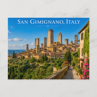San Gimignano Italien Postkarte