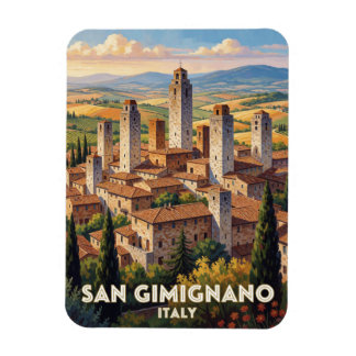 San Gimignano Italien Türme Reise Szene 🏰 Magnet