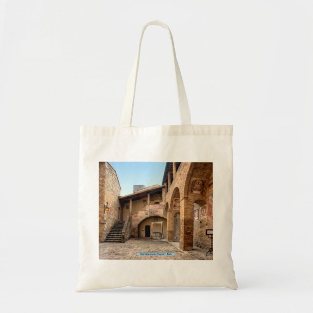 San Gimignano, Toskana, Italien Tragetasche (Vorne)