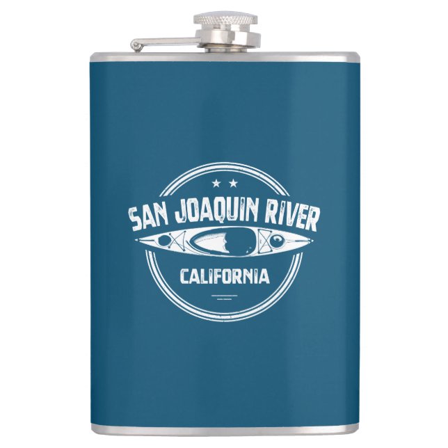 San Joaquin River California Kayaking Flachmann (Vorderseite)
