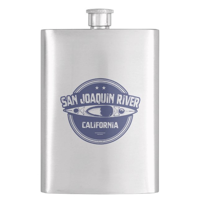 San Joaquin River California Kayaking Flachmann (Vorderseite)