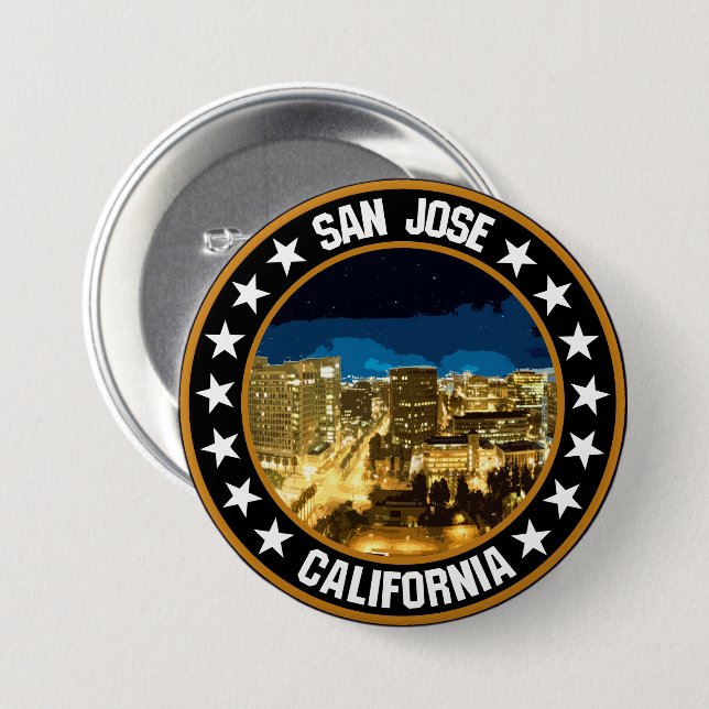 San Jose Button (Vorne & Hinten)