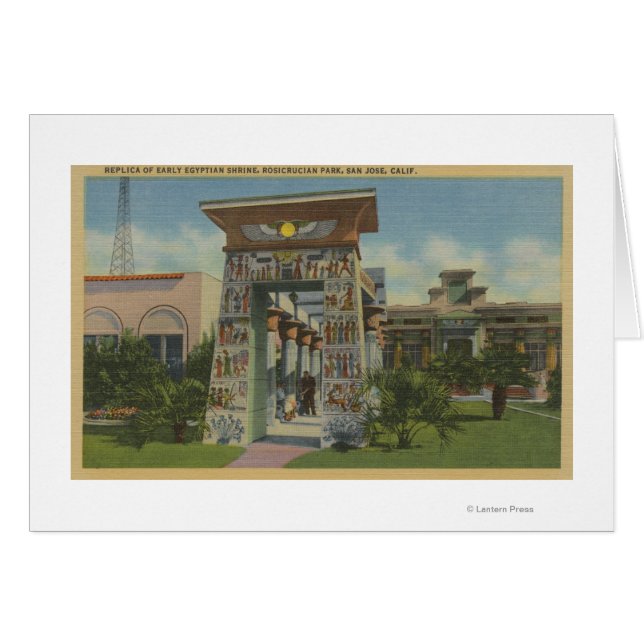 San Jose, CA - Replik des ägyptischen Schreins (Vorderseite (Horizontal))