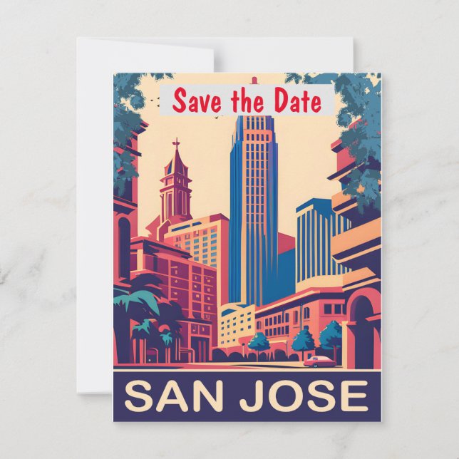 San Jose, CA, Save The Date (Vorderseite)
