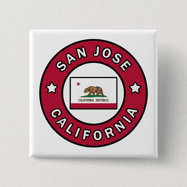 San Jose California Button (Vorderseite)