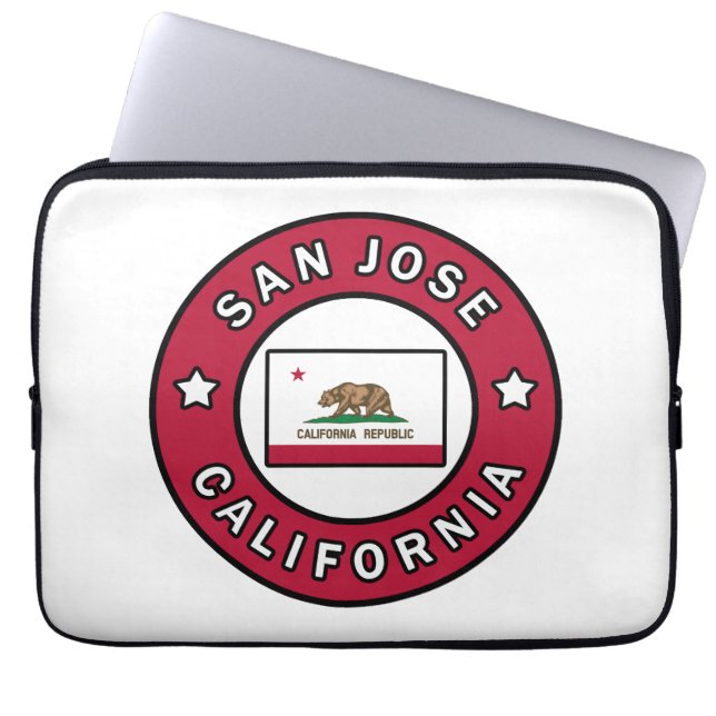 San Jose California Laptopschutzhülle (Vorderseite)
