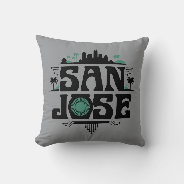 San Jose California United States Kissen (Vorderseite)