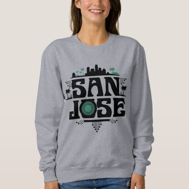 San Jose California United States Sweatshirt (Vorderseite)