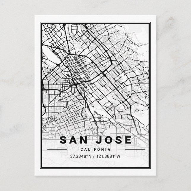 San Jose California USA Reisen Postkarte (Vorderseite)