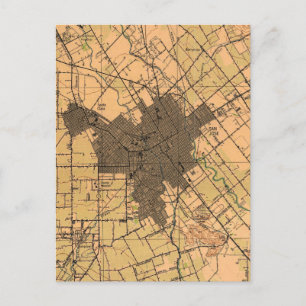 San Jose California Vintage Karte