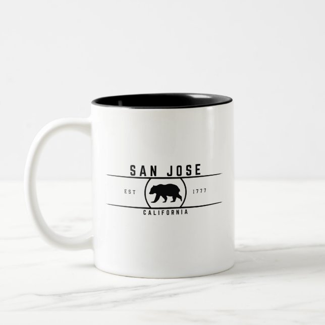 San Jose California Zweifarbige Tasse (Links)