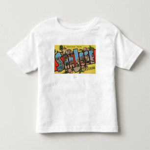 San Jose, CaliforniaLarge Buchstabe-Szenen Kleinkind T-shirt