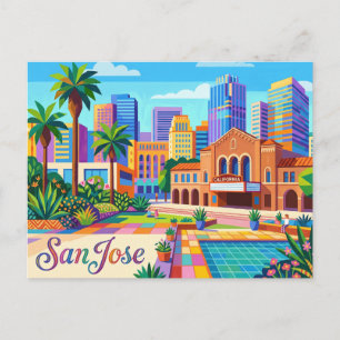 San Jose Kalifornien Postkarte