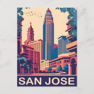 San Jose, Kalifornien, Reisen Postkarte