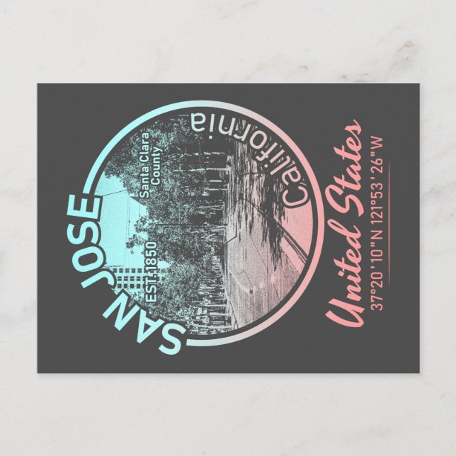 SAN JOSE - KALIFORNIEN VINTAG POSTKARTE (Vorderseite)