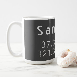 San Jose Latitude Longitude Kaffeetasse
