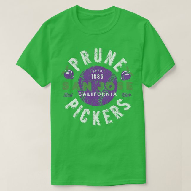 San Jose Prune Pickers T-Shirt (Design vorne)