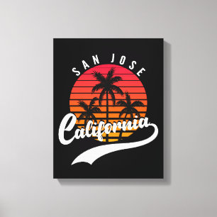 San Jose Retro Canvas Leinwanddruck