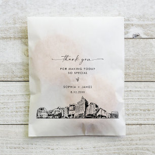 San Jose Skyline Wedding Vielen Dank für Ihr Inter Geschenktütchen