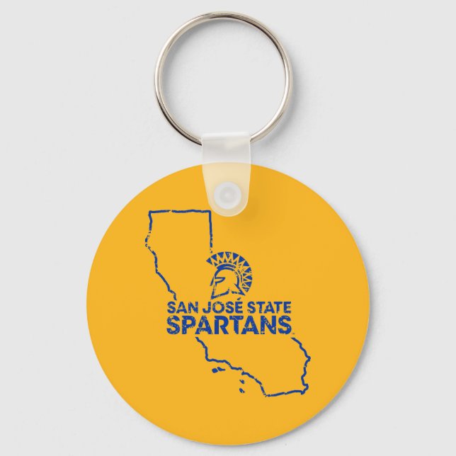 San Jose Staat Spartans Liebe Schlüsselanhänger (Vorderseite)