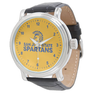 San Jose Staat Spartans Logo Wordmark stört Armbanduhr