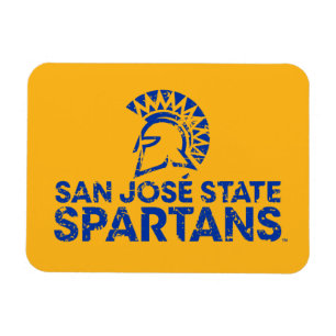 San Jose Staat Spartans Logo Wordmark stört Magnet
