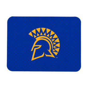 San Jose Staat Spartans Polka Dot Pattern Magnet