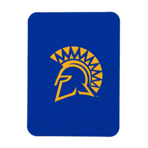 San Jose Staat Spartans Polka Dot Pattern Magnet