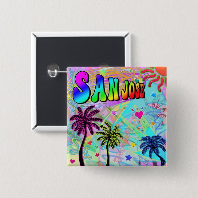 San Jose Vivid Romance Button (Vorne & Hinten)