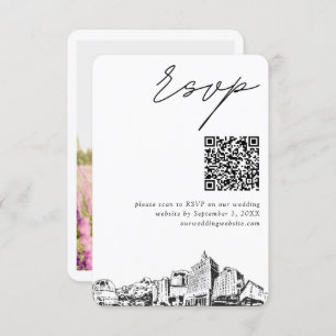 San Jose Wedding Modern UAWG QR Code Begleitkarte