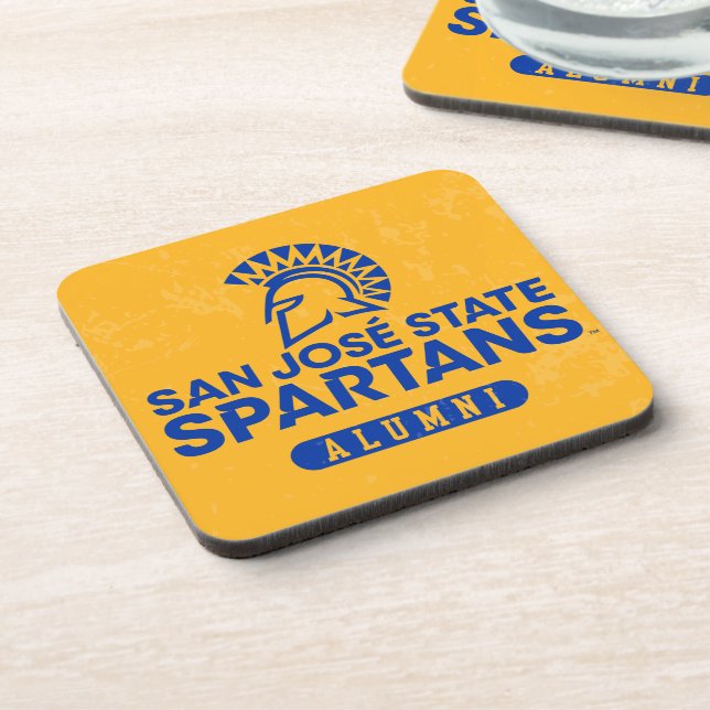 San- JoseStaat Spartans beunruhigt Getränkeuntersetzer (Linke Seite)