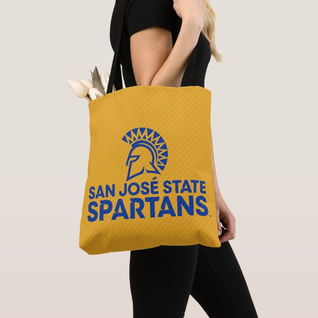 San- JoseStaat Spartans Kohlenstoff-Faser-Muster Tasche (Von Nahem)