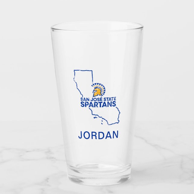 San- JoseStaat Spartans Liebe Glas (Vorderseite)