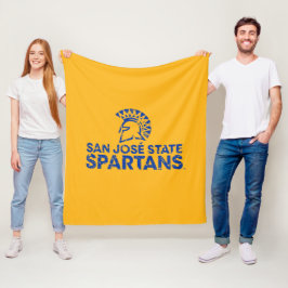 San- JoseStaat Spartans Logo Wordmark beunruhigt Fleecedecke