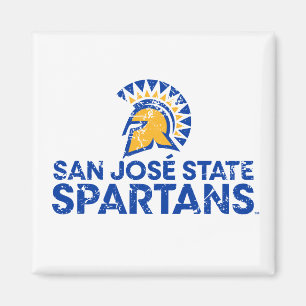 San- JoseStaat Spartans Logo Wordmark beunruhigt Magnet
