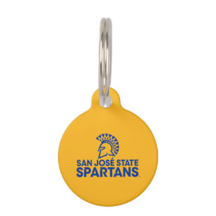 San- JoseStaat Spartans Logo Wordmark Haustiermarke
