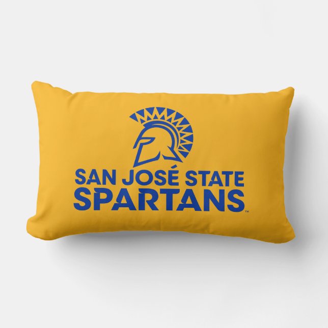San- JoseStaat Spartans Logo Wordmark Lendenkissen (Vorderseite)