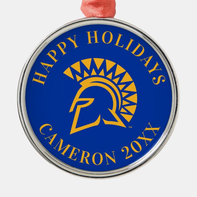 San- JoseStaat Spartans Ornament Aus Metall (Vorne)